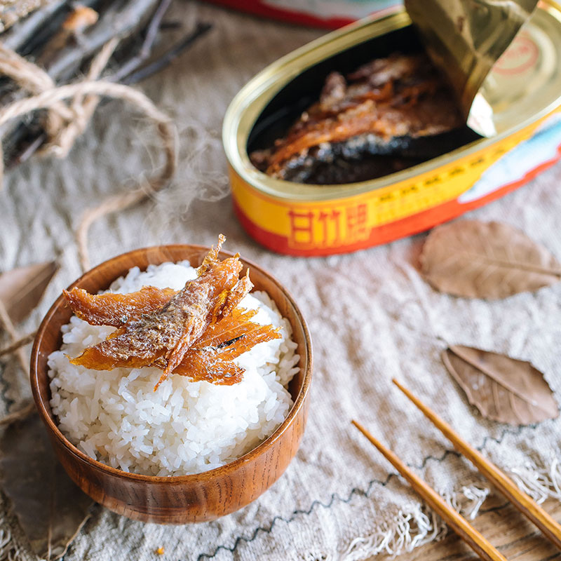 甘竹牌 甘竹官方豆豉鲮鱼罐头227g*4罐即食下饭熟食鲮鱼肉鱼罐头 - 图0