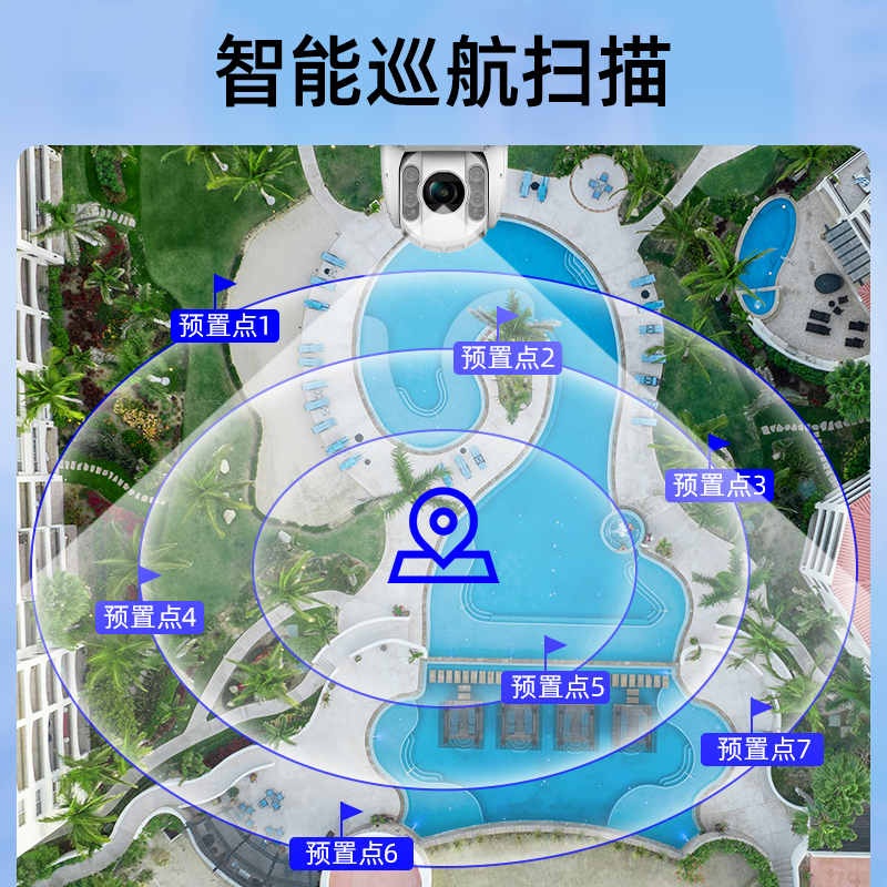 海康威视200/400万高速6/7寸球形机室外360度云台摄像头7423IW-A - 图2