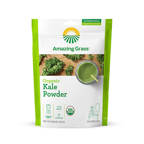 现货~美国Amazing Grass羽衣甘蓝粉冻干不添糖生酮张韶涵小绿粉 - 图3