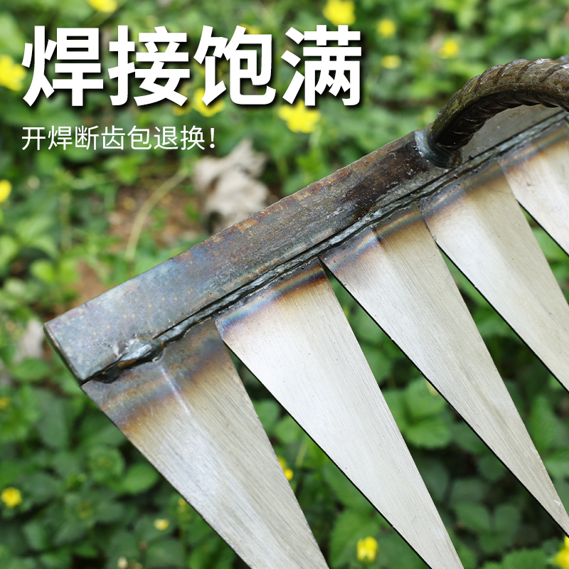 锄头除草耙子农具锄草锄根神器不弯腰翻地松土耙农用工具大全钉耙-图3