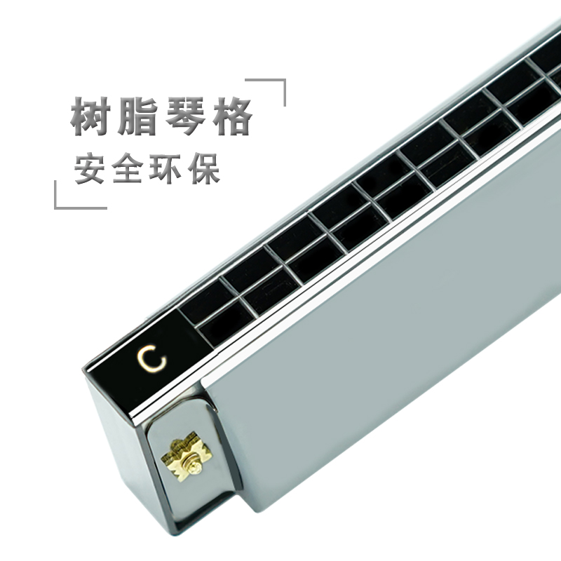 jdr嘉德瑞旗舰店复音口琴嘉德瑞24孔C调初学者自学零基础专业成人儿童入门乐器1