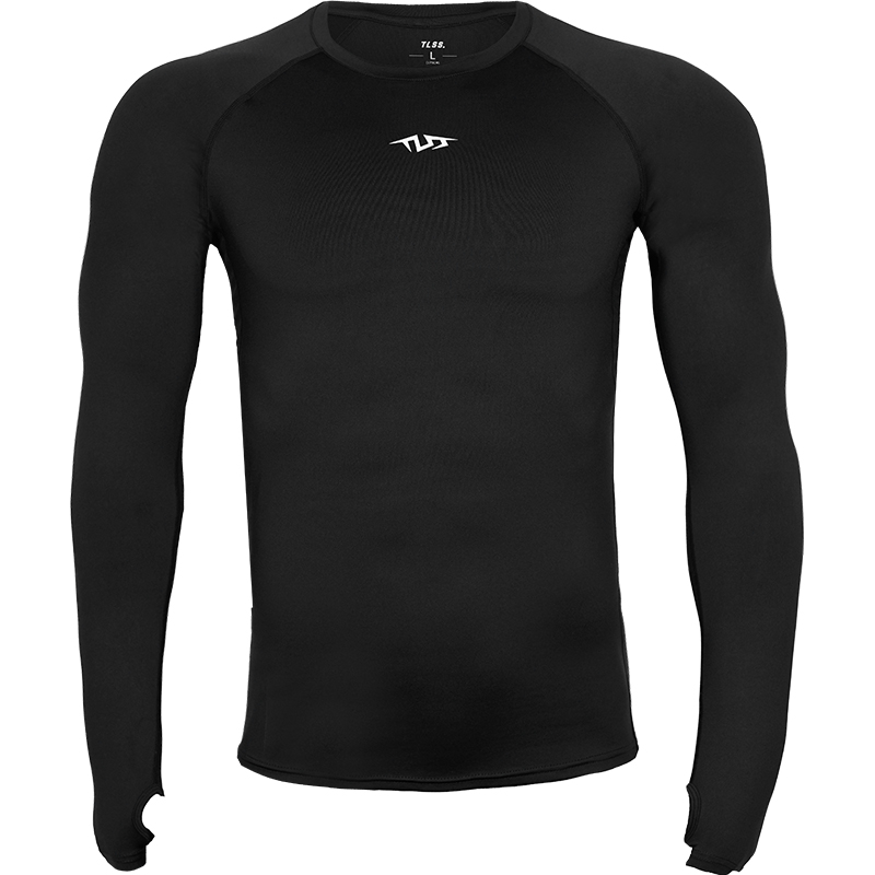 天朗足球TLSS运动LYCRA透气弹力健身运动塑身长袖薄紧身衣TTF2202 - 图3