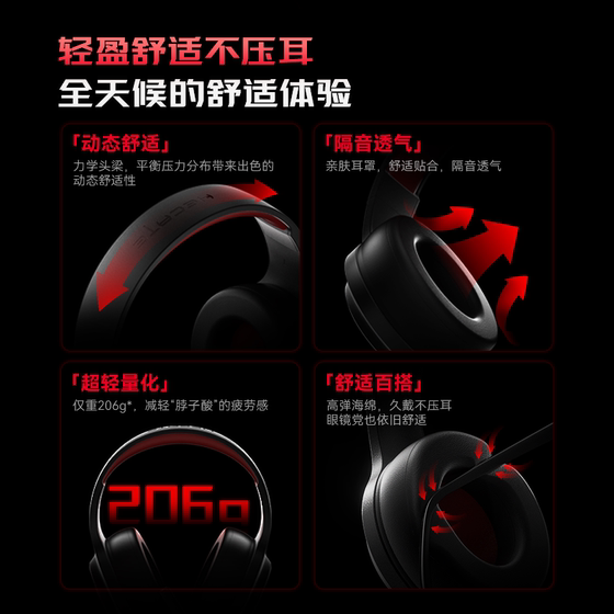 HECATE Edifier G15 e-sports headset game dedicated FPS wired desktop computer headset new style
