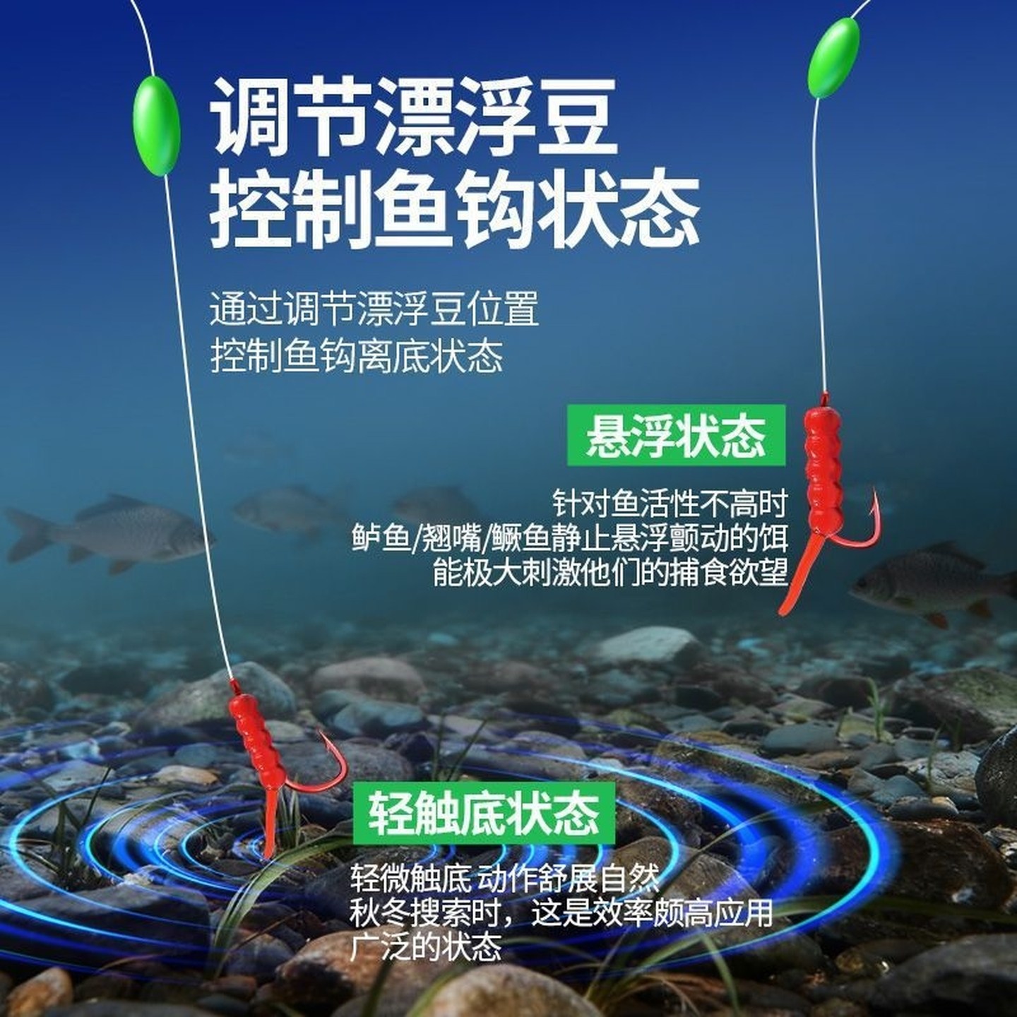 路亚拖钓鲫鱼线组正品钓组到手即钓套装触底悬浮可调逗钓卡罗线组,淘宝优惠券,粉丝福利购,淘宝优惠卷