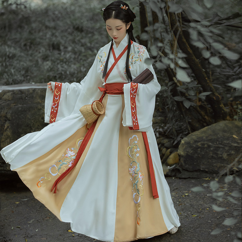 笑寒千韵岗原创秋季中国风晋制汉服 千韵岗汉服