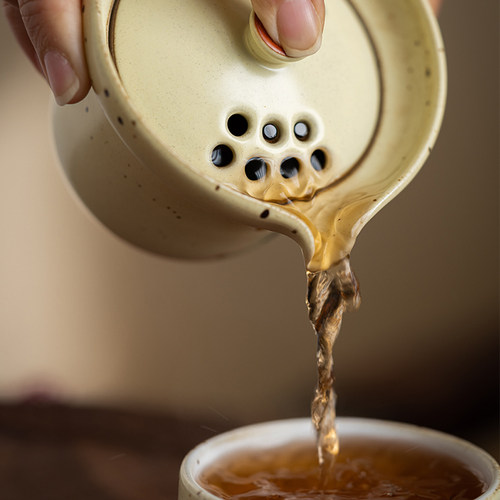勾画旅行茶具套装便携式快客杯一壶一杯户外单人粗陶功夫茶泡茶壶 - 图2