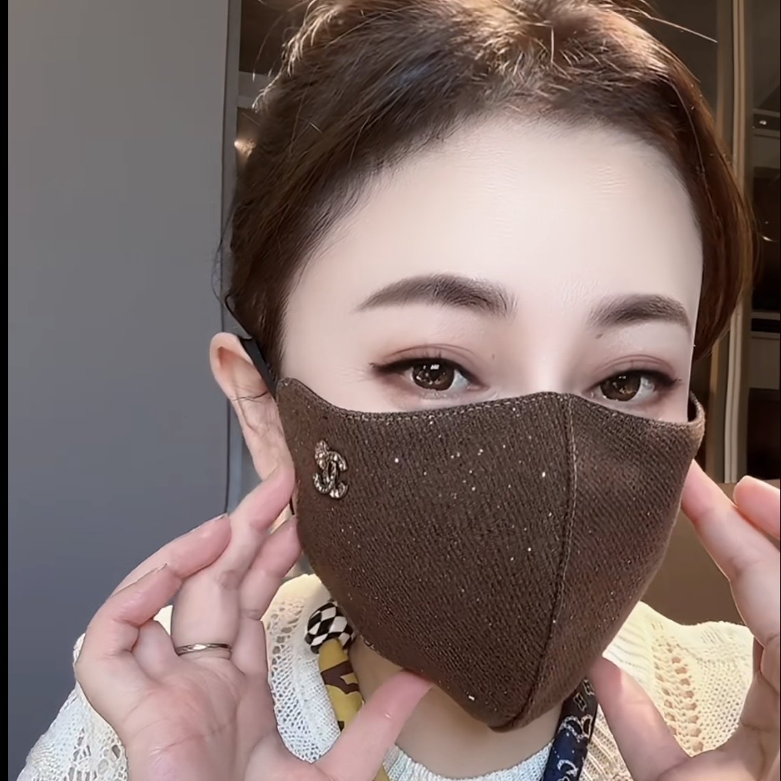 2025新款斜纹防羊绒立体高颜值秋冬洋气时尚口罩女款骑行保暖防风,淘宝优惠券,粉丝福利购,淘宝优惠卷