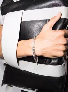 CGYYDS朋克个性潮流小众设计师款经典锁扣手链男女同款INS风