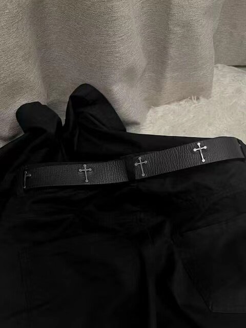 CGYYDS自主Un 02AW魔女期十字架皮带复古潮流腰带稀有小众经典百