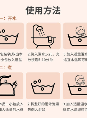 婴幼儿免煮沐浴草本艾草包