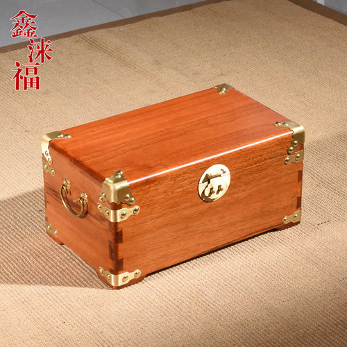 整板独板樟木箱子字画箱全香樟木储物箱婚嫁箱字画箱全实木箱带锁 - 图2