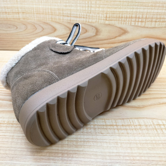 2025冬季新款豪行真皮女鞋25403182M时尚系带加绒保暖棉靴平底靴,淘宝优惠券,粉丝福利购,淘宝优惠卷