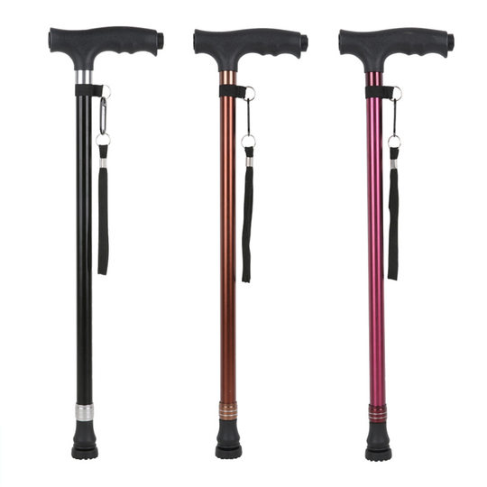 Telescopic crutches for the elderly, lightweight non-slip walking sticks