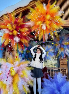 烟花花束装饰绽放焰火超美仪式感