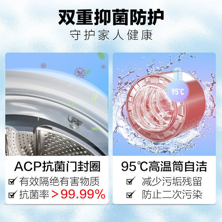 美的滚筒12公斤kg大洗脱一体洗衣机 美的泰达洗衣机