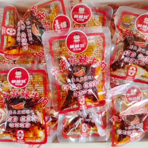 棒棒娃天府麻辣牛肉500g四川成都特产香辣爆辣散称牛肉干休闲零食 - 图3