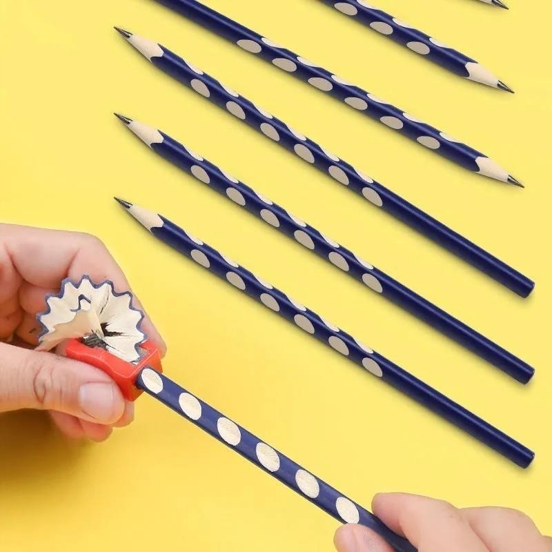 矫姿洞洞笔学习用品HB/2B矫正握姿铅笔一年级小学生文具考试橡皮 - 图0