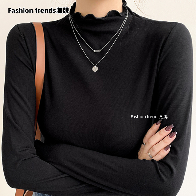 Fashion trends半高领打底衫春秋冬打底衫毛衣女修身显高显瘦_Fashion Trends潮牌_女装/女士精品