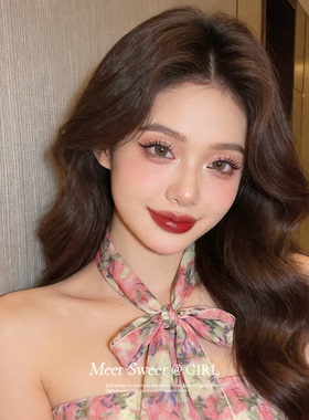 复古印花条纹丝巾项链女款