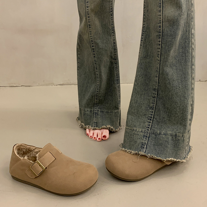 老北京布鞋女2025新款加绒保暖棉鞋软底舒适一脚蹬懒人妈妈勃肯鞋,淘宝优惠券,粉丝福利购,淘宝优惠卷