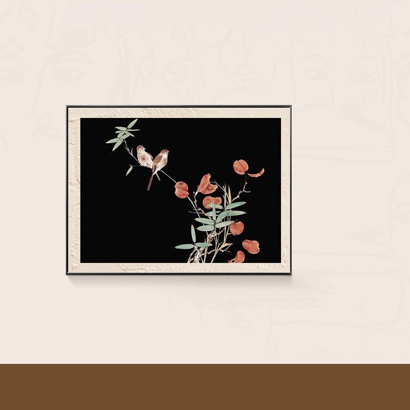 中古风餐厅电表箱装饰画新中式复古电表箱遮挡开关盒挂画饭厅壁画,淘宝优惠券,粉丝福利购,淘宝优惠卷