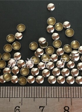 diy金属美甲迷你半圆珠