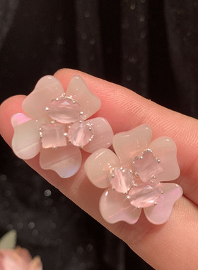 耳环ciliy铜花朵简约铜女