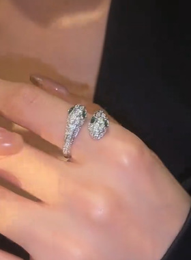 本命年蛇戒指开口可调节