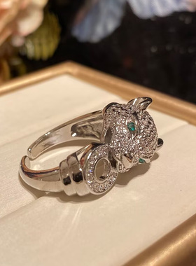 卡通猫咪戒指轻奢优雅女