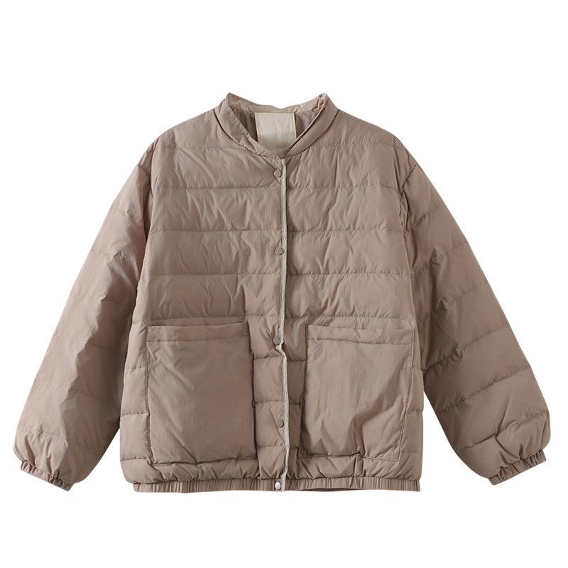 dza文艺宽松轻薄短款女士2022新款 dza羽绒服