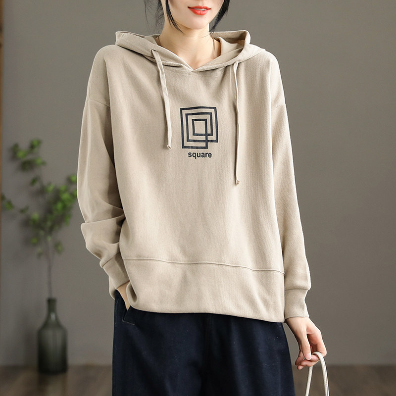 dza连帽套头女士新款2021宽松卫衣 dza卫衣/绒衫