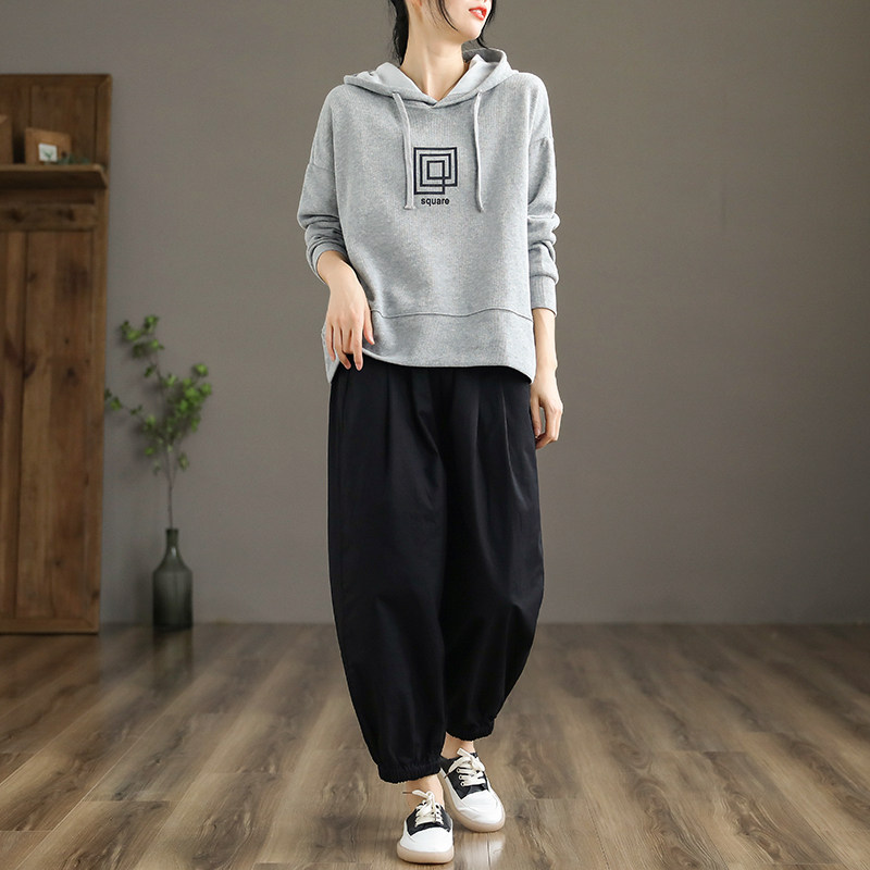 dza连帽套头女士新款2021宽松卫衣 dza卫衣/绒衫