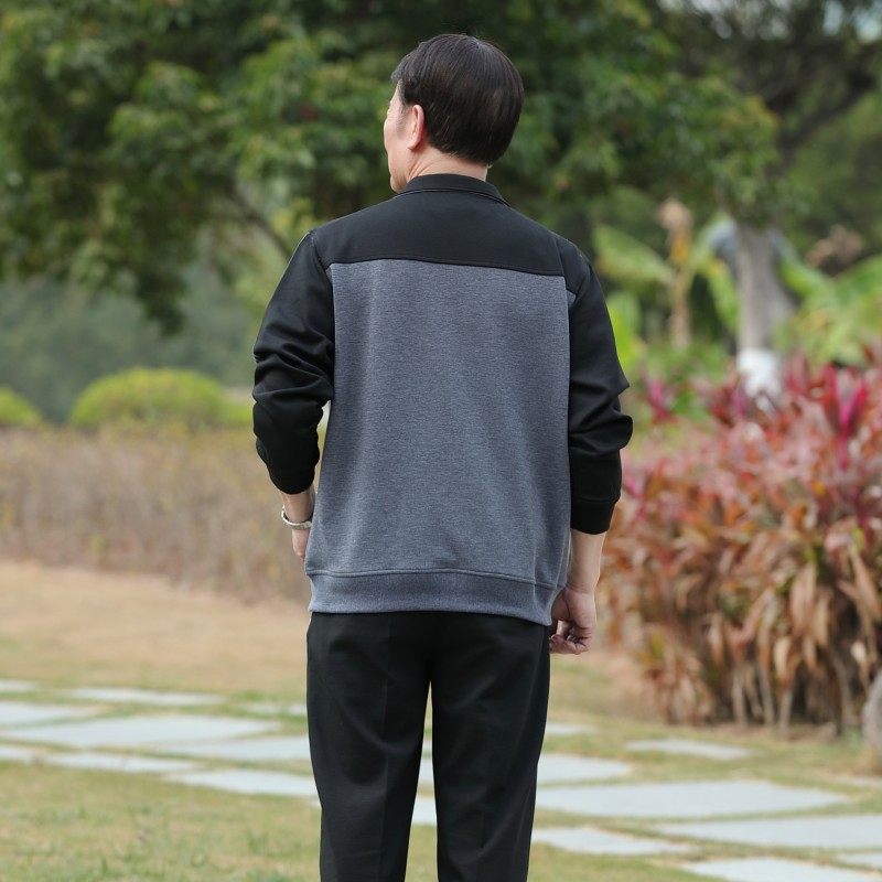 中年运动套装男春秋季春装运动服 frovton弗罗威顿休闲运动套装