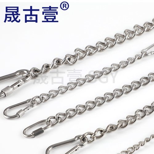 304不锈钢焊口吊链安全锁焊接链条晒衣链广告吊牌承重链子3.0线 - 图1