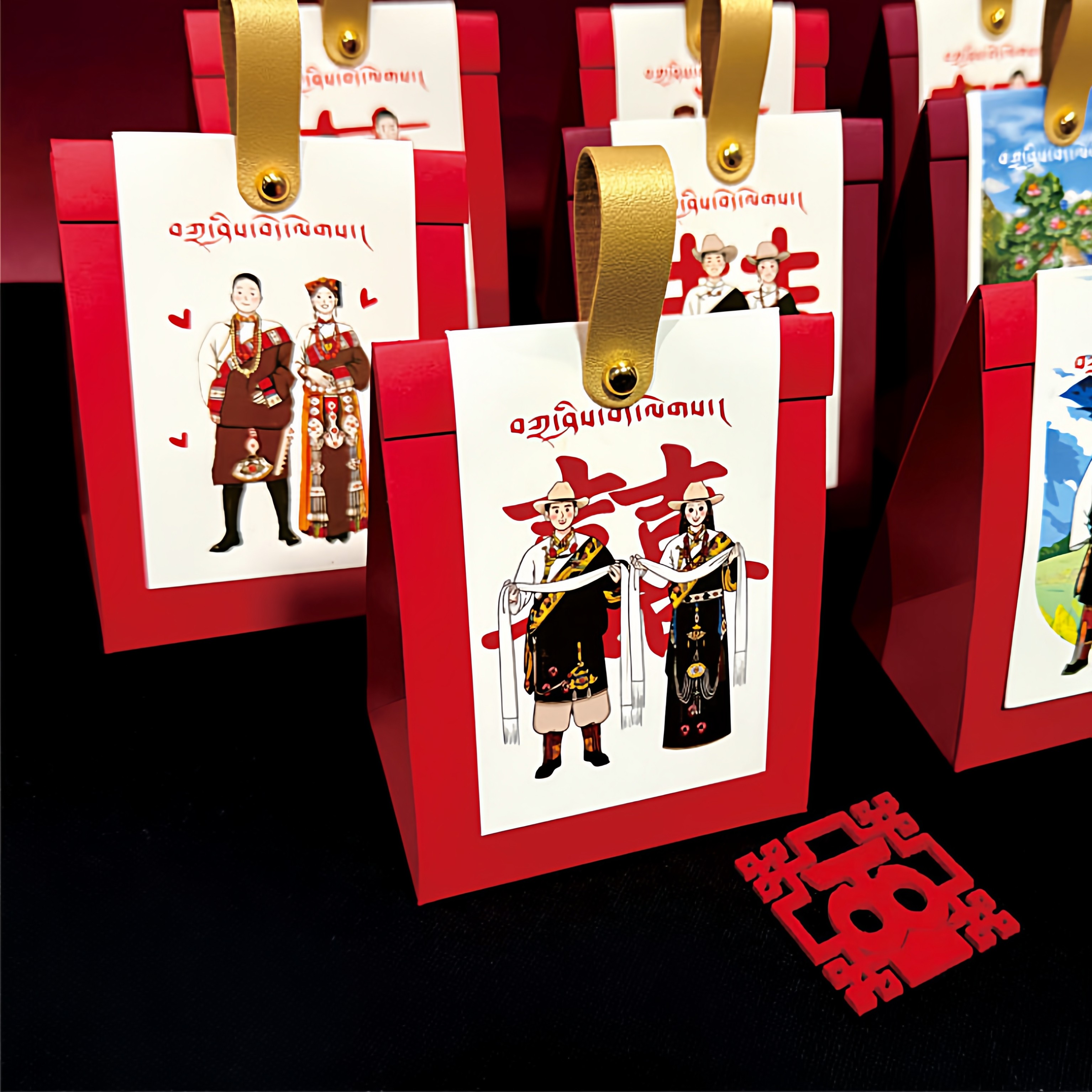 结婚藏式藏族喜糖盒子新款手提高级感婚礼宴伴手礼订婚糖果空礼盒,淘宝优惠券,粉丝福利购,淘宝优惠卷