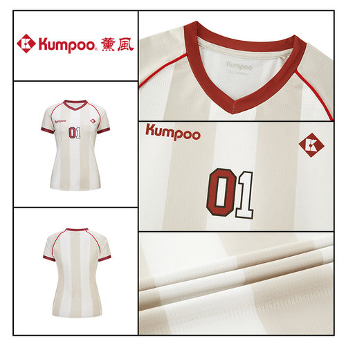 薰风羽毛球服套装女款运动服比赛训练服短袖上衣K251W-1248 - 图3
