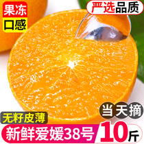 Love Yuan 38 jelly orange orange zest fresh fruit whole box when season orange 10 kilos of great fruit produce Sichuan sweet orange navel