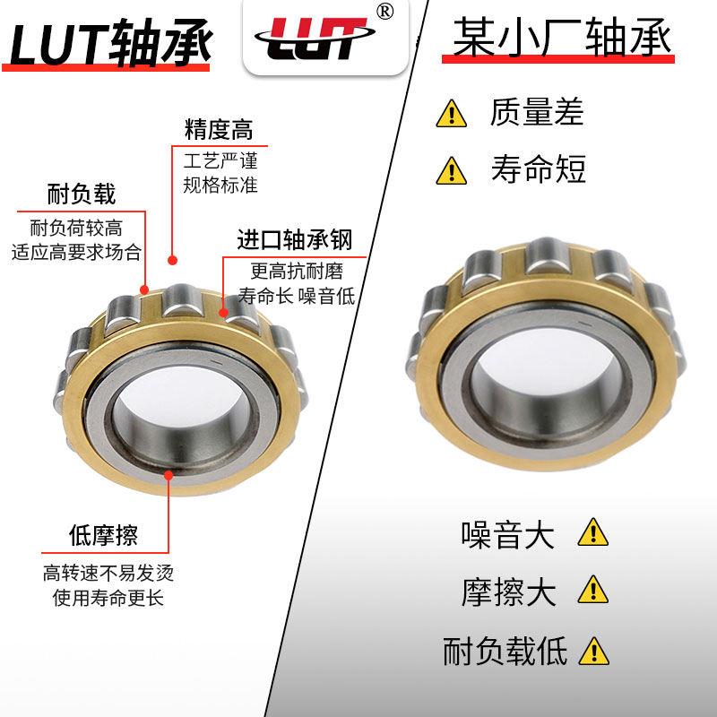 哈尔滨鲁泰轴承RN219M RN222M RN228M RN307M替代进口 - 图1