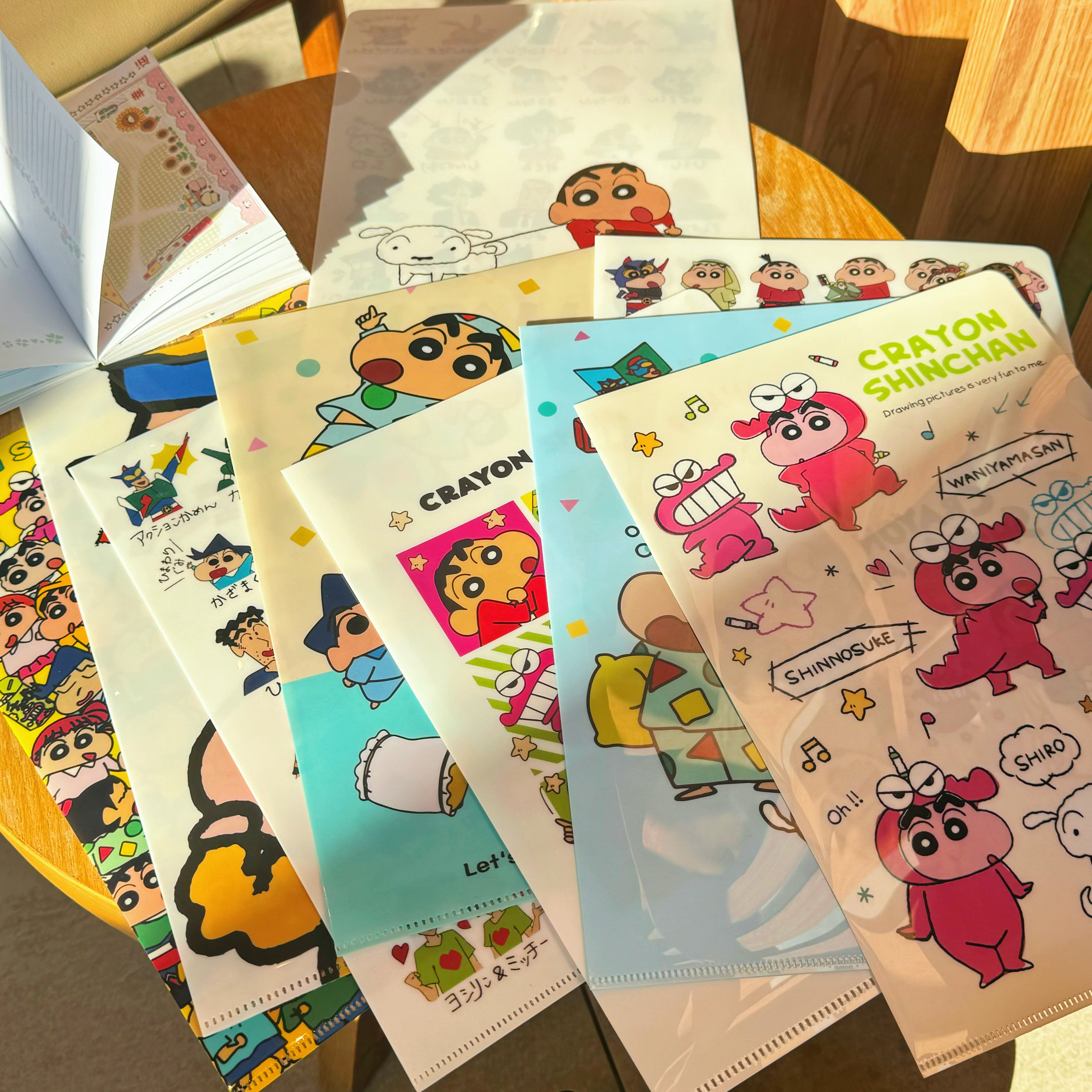 日系卡通蜡笔小新文件夹文具单页夹L型可爱A4试卷收纳整理文件袋,淘宝优惠券,粉丝福利购,淘宝优惠卷