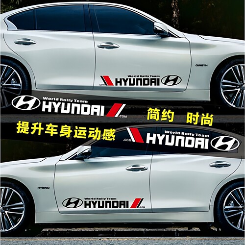 汽车车身装饰贴纸车门个性运动感车贴改装划痕遮挡反光车贴拉花 - 图1