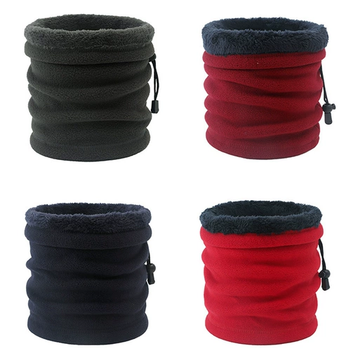 Шарф, зимний шарф-платок подходит для мужчин и женщин, удерживающая тепло маска, бархатный шлем для велоспорта, увеличенная толщина, с защитой шеи
