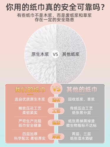 植护大包气垫抽纸家用实惠装整箱卫生纸餐巾纸面巾纸婴儿专用纸抽