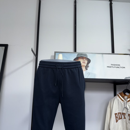 jj男士春夏秋纯棉卫裤宽松休闲百搭平口帅气小直筒运动裤长裤 - 图0