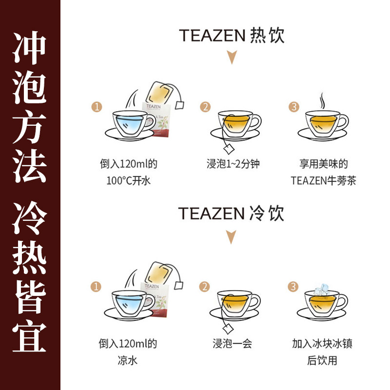 上海costco韩国进口TEAZEN牛蒡茶决明子泡茶袋冲饮茶包1g*200袋装_虎窝淘
