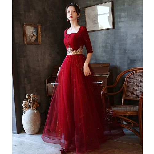 Летнее вечернее платье, красный длинный элегантный лонгслив, городской стиль, изысканный стиль