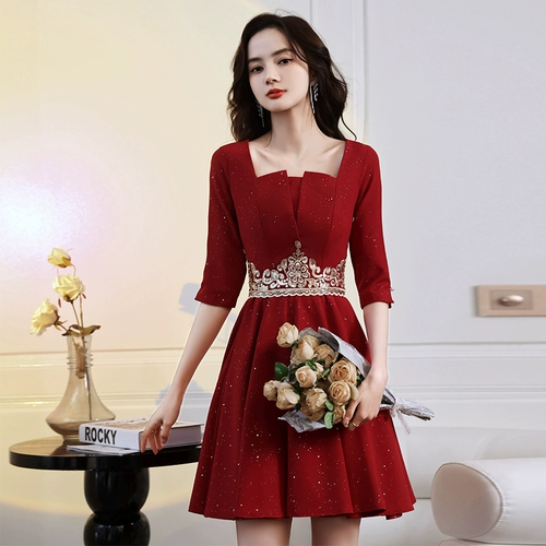 Короткое вечернее платье, летняя красная юбка, коллекция 2022, подходит для подростков