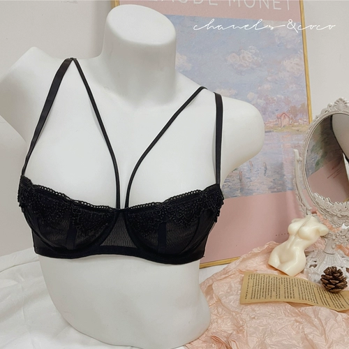 Ультратонкий сексуальный бюстгалтер, ремень, нижнее белье, комплект, бюстгальтер пуш-ап, с вышивкой