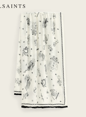 ALLSAINTS女士印花围巾