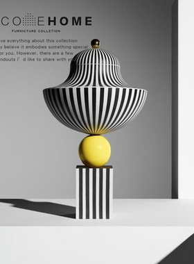 摩登马戏团花瓶艺术风玄关摆件