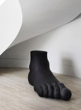 研舍摩登创意现代简约设计玻璃钢大型大脚装饰摆件样板房酒店G